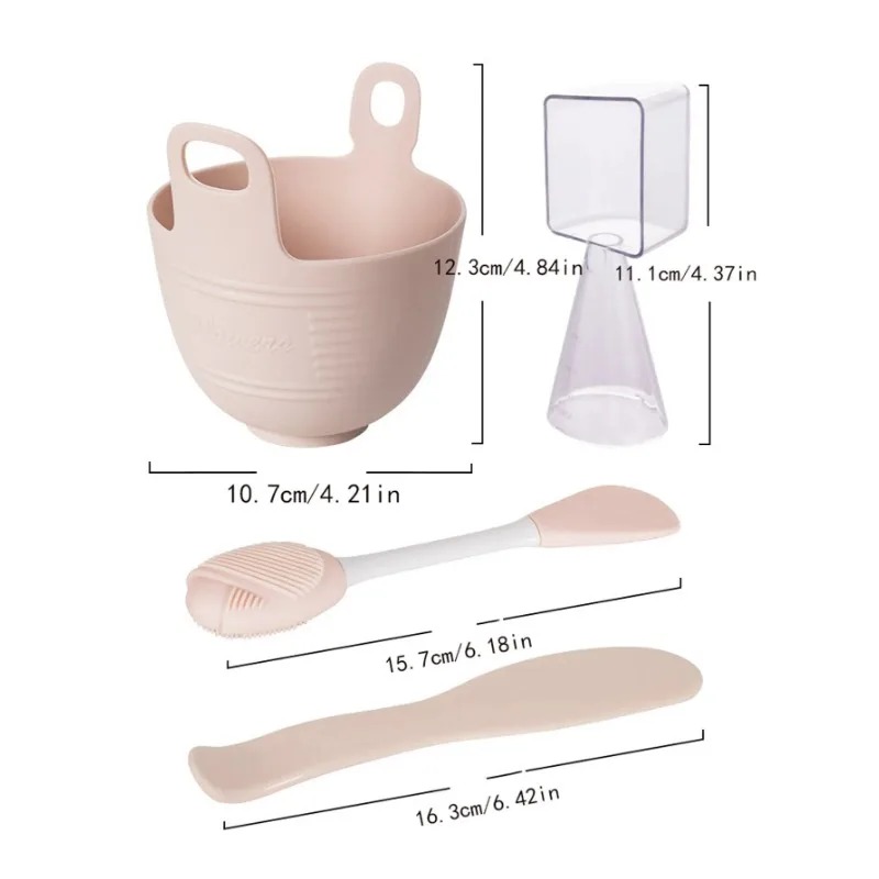 Face Mask Silicone - Ensemble de bols en silicone pour
