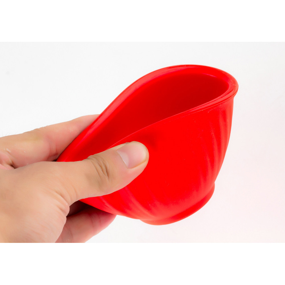 Face Mask Silicone - Bol en silicone rouge pour masque